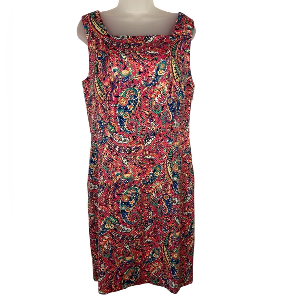 Talbots | Bonaire Paisley Print Sheath Dress - NWT - Picture 2 of 11
